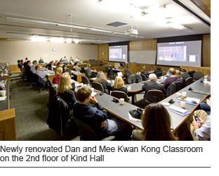 Newly Renovated Dan and Mee Kwan Kong Classroom on the Second floor of King Hall