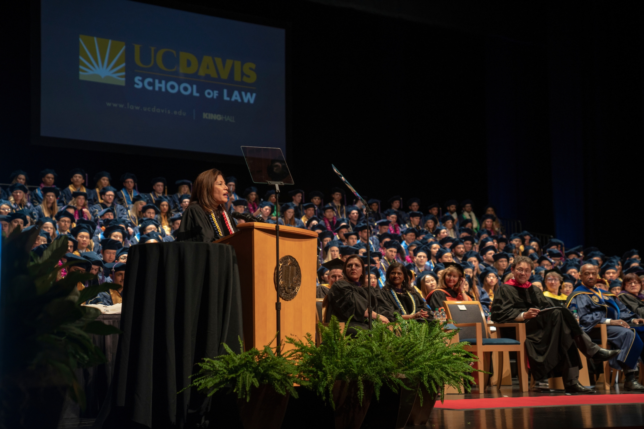 Chief Justice addressing audience