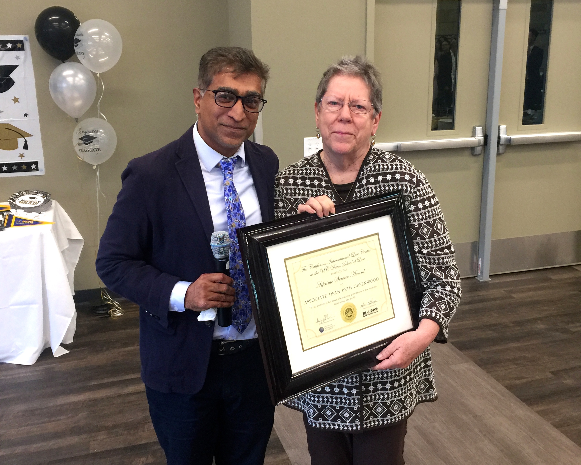 Dean Greenwood and Professor Chander