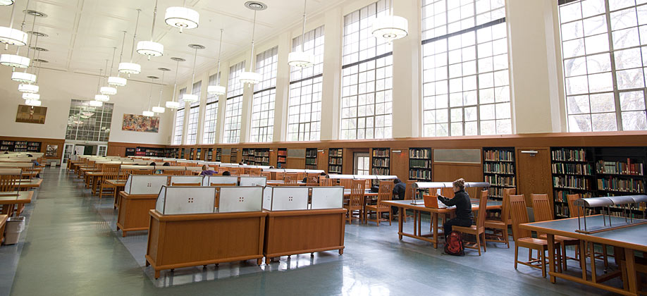 Reading Room in the Shields University Library