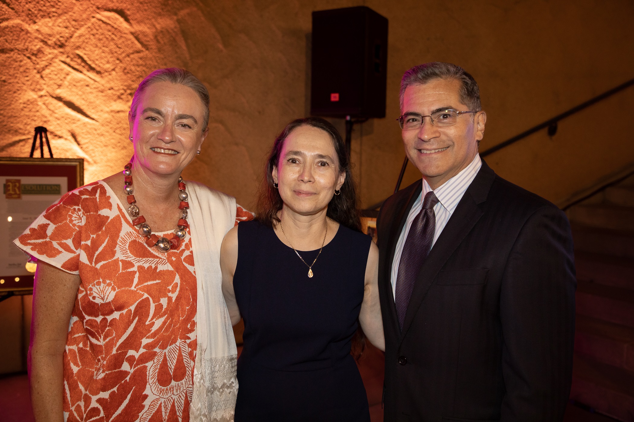 Secretary Becerra, Amagda Perez and Consul General Ferrer