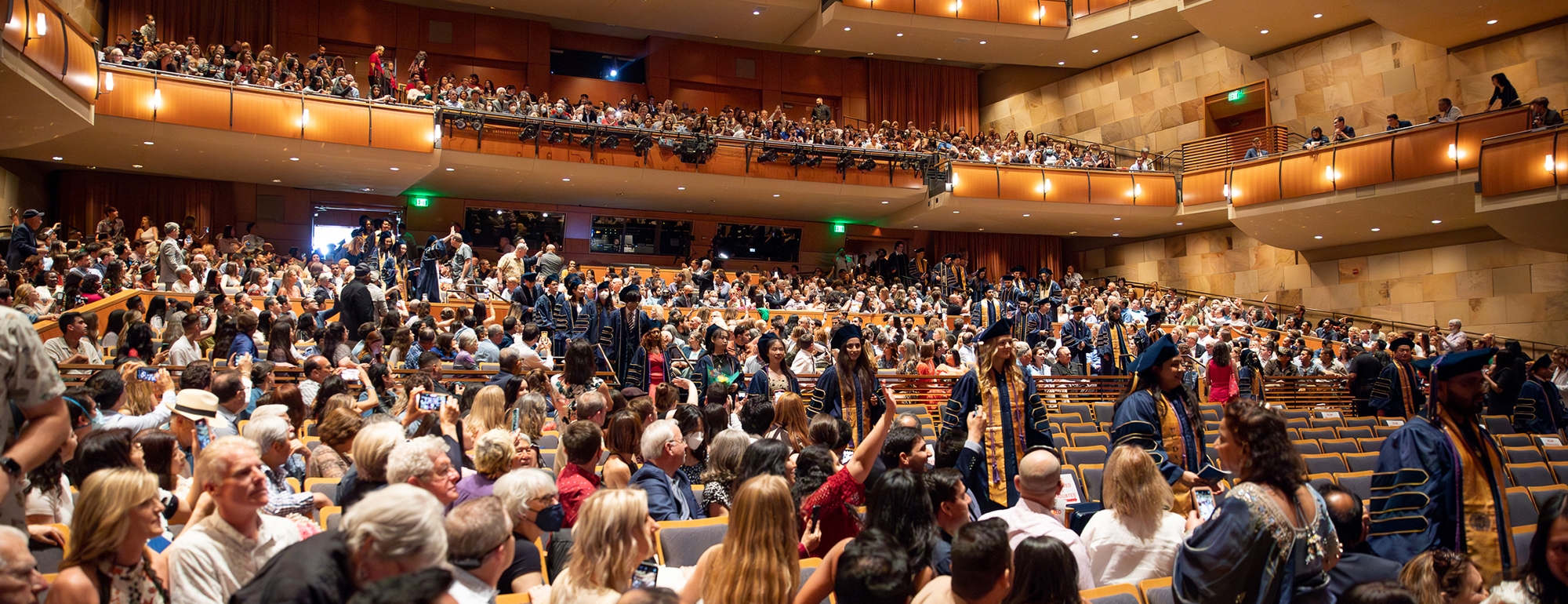 2023 Commencement audience at the Mondavi Center.