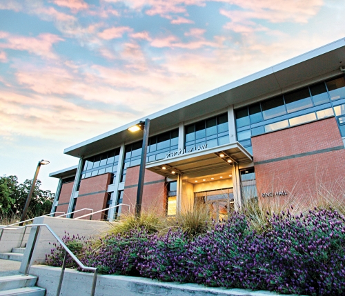 UC Davis School of Law building. 